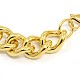 304 Stainless Steel Curb Chain/Twisted Chain Bracelets STAS-A028-B140G-2