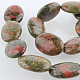 De piedras preciosas naturales ovales hebras de perlas unakite G-E221-09-1