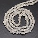 Puces naturelles perles de pierre de lune blancs brins X-G-N0164-57-2