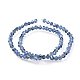 Chapelets de perles en verre transparent électrolytique EGLA-L016-FR-A02-3