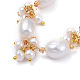Set di gioielli con bracciale e orecchini pendenti SJEW-JS01096-3