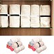 GORGECRAFT 14 Inch 10Pcs 2 Colors Organizers for Linen Closet Bed Sheet Organizer Keepers Elastic Band with Buttonholes Roll-up Clothes Storage Label Bands Sheet Fasten Straps for Wardrobe Space Saver FIND-GF0004-18-5