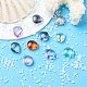 Placcare perle di vetro trasparenti EGLA-YW0001-57-5