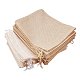 BENECREAT 24Pack Large Size Burlap Bags with Drawstring Gift Bags Jewelry Pouch for Wedding Party and DIY Craft Color Linen and Cream ABAG-BC0001-02-2