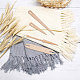 FINGERINSPIRE 6PCS Wood Hand Loom Stick Set DIY Handcrafts Woven Tools (Tapestry Woven Comb TOOL-FG0001-10-5
