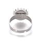 Componentes de anillos de dedo de 304 acero inoxidable ajustables X-STAS-E474-50-3