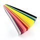 Quilling bandes de papier rectangle de 24 couleurs X-DIY-R041-01-3