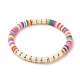 Heishi-Perlen-Armbänder aus Fimo BJEW-JB07242-01-4