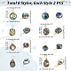 Ph pandahall 16 pièces pendentifs en coquille d'ormeau naturel FIND-PH0008-89-2
