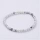 Howlite naturelle bracelets de perles extensibles BJEW-JB02459-06-1