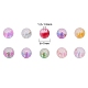 400 pièces 10 couleurs brins de perles de verre peintes à la bombe givrée GLAA-CJ0001-39-2