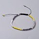 Electroplate Glass Braided Bead Bracelets BJEW-JB04240-2