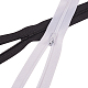 BENECREAT 100PCS 9 Inch (24cm) White and Black Invisible Nylon Coil Zippers Bulk Sewing Zippers for Tailor Clothes Sewing Craft FIND-BC0001-17-4