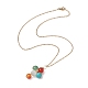 Natural & Synthetic Mixed Gemstone Cross Jewelry Set SJEW-JS01284-01-9