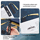 PandaHall 4pcs Brass Bookmarks Moon Feather Book Markers Elegant Black Book Markers Metal Bookmark Gift for Men Women Book Lover Mother's Day Christmas Valentines Day Thanksgiving Birthday AJEW-WH0258-391-4