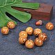 PandaHall Elite 50 pcs 30mm Dyed Natural Wood Spacer Beads Round Polished Ball Wooden Loose Beads for Bracelet Pendants Crafts DIY Jewelry Making WOOD-PH0008-55A-4