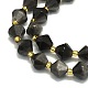 Природные обсидиана бисер нитей G-I376-B02-01-3