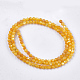 Perles de coquillage jaune brins SHEL-T012-50B-2