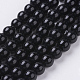Chapelets de perles en pierre noire synthétique X-G-G088-8mm-1