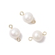 Шармы-соединители из натурального культивированного пресноводного жемчуга PALLOY-JF04192-02-1