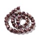 Lepidolita natural / hebras de perlas de piedra de mica púrpura G-G925-02A-3