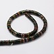 Flat Round/Disc Natural Indian Agate Beads Strands G-L442-01-2