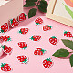 GORGECRAFT 50Pcs Strawberry Embroidered Patches Embroidery Cloth Iron on Patches Mini Cute Red Fruit Applique Patches for Women Sewing DIY Clothes Jackets Dress Jeans Hat Backpacks FIND-GF0004-84-4