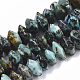 Brins de perles turquoises africaines naturelles (jaspe) G-R462-16-1
