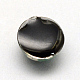 蓄光樹脂カボション  半円/ドーム  内部のドライフラワーと  ブラック  11.5~12x6~6.5mm X-RESI-S320-12mm-009-2