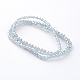 Perla osso lustro fili di perle di vetro placcato EGLA-J136-PL01-2