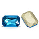 Cabuchones de cristal de facetado rectángulo de rhinestone RGLA-A017-13x18mm-SM-3