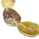 Ópalo hebras de perlas naturales de color amarillo G-O179-J09-3