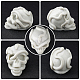 SUPERFINDINGS 1pc Halloween Theme DIY Candle Silicone Mold Skull and Snake Resin Casting Molds White Fondant Mold Cake Mold Chocolate Mold for Resin Soap Candle Making Parties 44x92x74mm DIY-WH0265-59-2