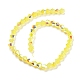 Cuisson des brins de perles de verre transparentes peintes GLAA-F029-TM6mm-03-2