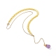 Brass Lariat Necklaces NJEW-JN03001-01-2