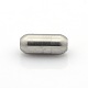 304 Stainless Steel Matte Surface Magnetic Clasps with Glue-in Ends STAS-O042-A-24-2