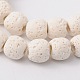 Brins de perles de pierre de lave naturelle X-G-L435-03-8mm-11-1
