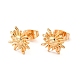 Brass Stud Earrings for Women KK-M239-01G-2