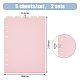 A5 Frosted Plastic Discbound Notebook Index Divider Sheets KY-WH0046-90B-2