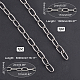 AHANDMAKER 2Pcs 2 Style 304 Stainless Steel Cable Chain STAS-GA0001-06-2