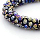 Electroplate Glass Round Beads Bracelets BJEW-F083A-D10-2