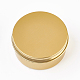 丸いアルミ缶  アルミジャー  化粧品の貯蔵容器  ろうそく  キャンディー  ねじ蓋付き  ゴールドカラー  8.3x3.8cm  容量：150ml（5.07液量オンス） CON-L010-03G-2