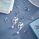 UNICRAFTALE 50pcs 5 Sizes Leverback Earrings 304 Stainless Steel Leverback Earring Findings Hoop Earring with loop Leverback Earwire Findings for DIY Jewelry Making STAS-UN0004-53P-3