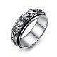 Nueva moda tailandesa anillos de plata 925 esterlina RJEW-BB33707-11-1