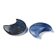 Piedras naturales de palma de luna de aventurina azul G-M416-04A-01-2