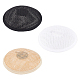 3pcs base de chapeau de fascinateur ronde en polyester 3 couleurs AJEW-FG0002-78-1