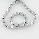 Chapelets de perles en hématite synthétique sans magnétiques G-Q874-12x8mm-5-1