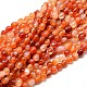 Brins de perles de pépites de pierres précieuses de cornaline naturelle teinte G-J335-03-1