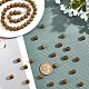 Arricraft plaquer des brins de perles rondes en agate naturelle G-AR0002-69-3
