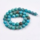 Dyed & Heated Natural Magnesite Beads Strands TURQ-F010-11-8mm-1